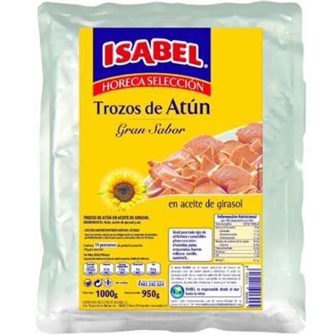 atún isabel en aceite vegetal 1 kg bolsa rodri market