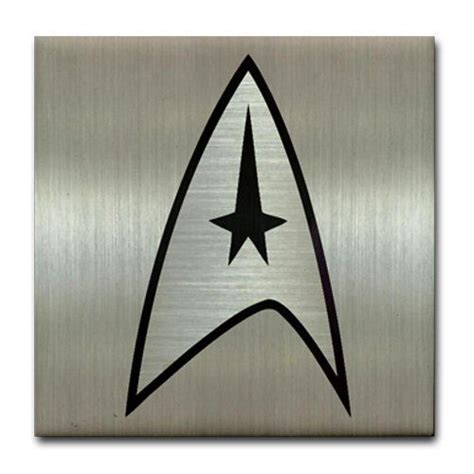 Star Trek Command Metallic Tile Coaster By Cafepress 1050 Not For