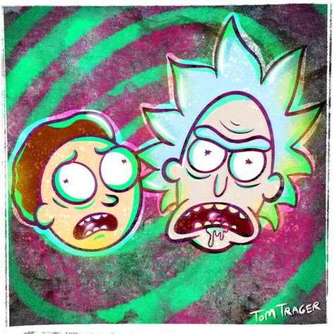 Rick And Morty Graffiti By Tom Trager Trager Graffiti Drawing Rick