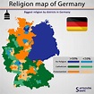Religion Map of Germany : r/europe