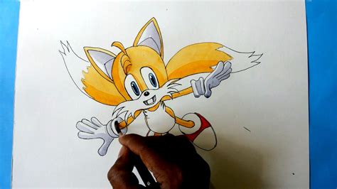 How To Draw Tails From Sonic The Hedgehog