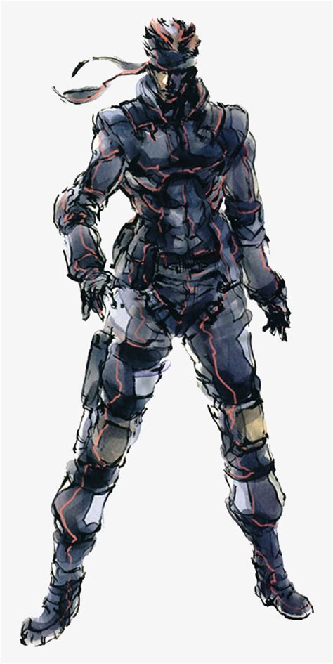 Solid Snake Metal Gear Solid 1 Concept Art PNG Image Transparent