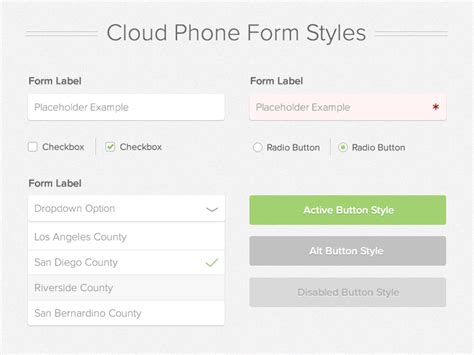 Form Style Guide By Cole Welty On Dribbble