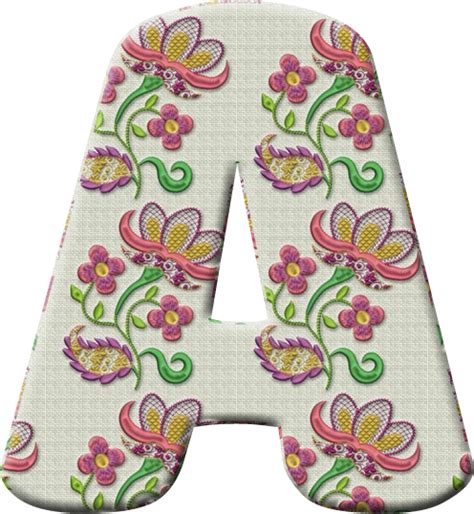 Alfabeto Decorativo Alfabeto Florido 29 Png Letras Maiúsculas