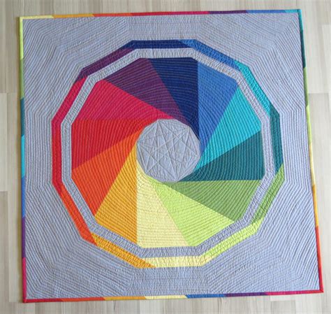 Modern Geometric Patchwork Quilt Pattern