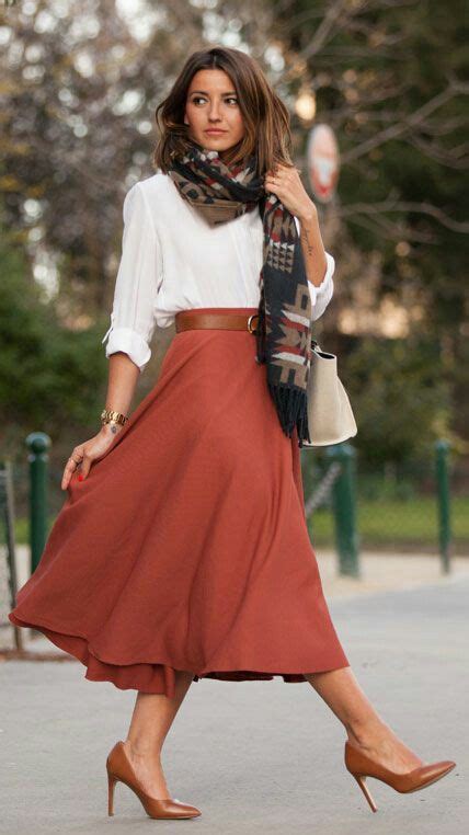 Circle Skirt Fashion Modest Outfits Outfits