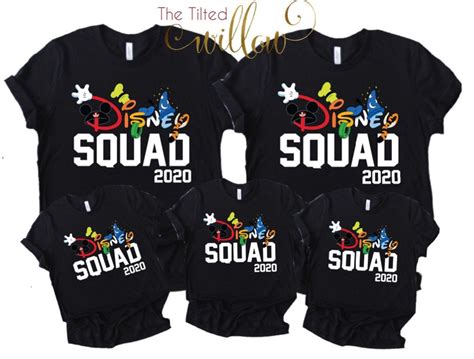 Disney Squad 2020 Shirt Disney Trip Shirts Disney Family | Etsy | Disney vacation shirts, Disney 