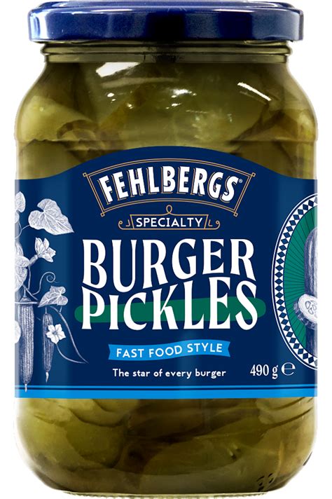 Burger Pickles Fehlbergs Finest