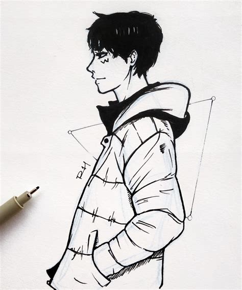 Anime Boy Side Profile Puffy Jacket Anime Boy Anime Style Anime