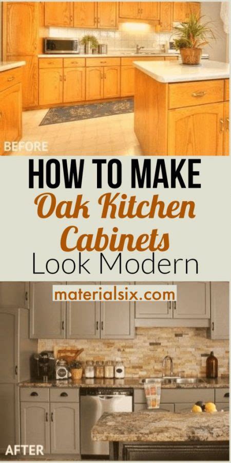 How To Update Honey Oak Kitchen Cabinets Without Painting