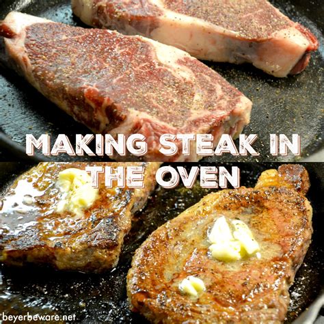 The seasoning will stick to the surface and help create a delicious crust. Steaks don't have to be just made on the grill. Juicy ...