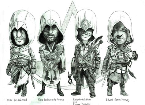 Assassin S Creed Protagonists Chibi By Gumiriansyah On Deviantart