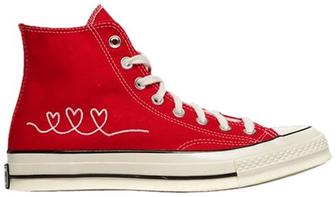 Chuck 70 High Valentines Day University Red Converse 171117c