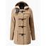 Gloverall Mid Length Slim Duffle Coat In Natural  Lyst