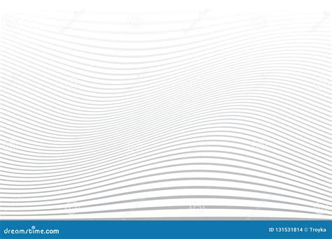 White Wavy Lines Background Abstract Striped Texture Stock Vector