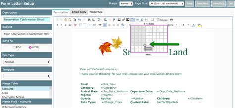 The above table can be made more elegant by changing the colors and borders and controlling cellspacing and cellpadding.result Insert a Table into a Form Letter — RMS Help Centre