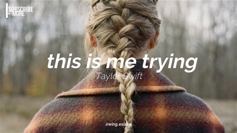 Taylor Swift This Is Me Tryinglyrics Youtube