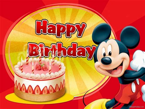 Mickey Mouse Birthday Wallpapers Wallpaper Cave