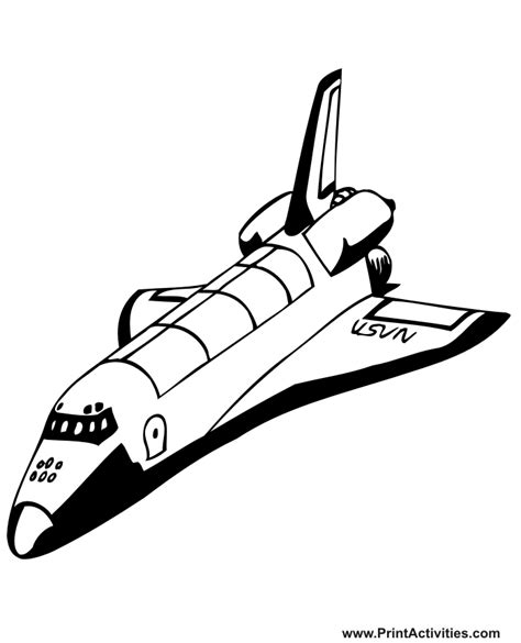 Atlantis Space Shuttle Coloring