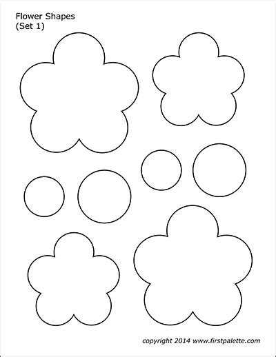 Flower Shapes Free Printable Templates And Coloring Pages