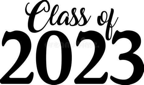 Class Of 2023 Stacked Logo Stock Vector Illustration Of Banner 244747641