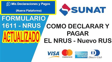 Como Declarar Y Pagar Nuevo Rus Sunat Nueva Plataforma Mis