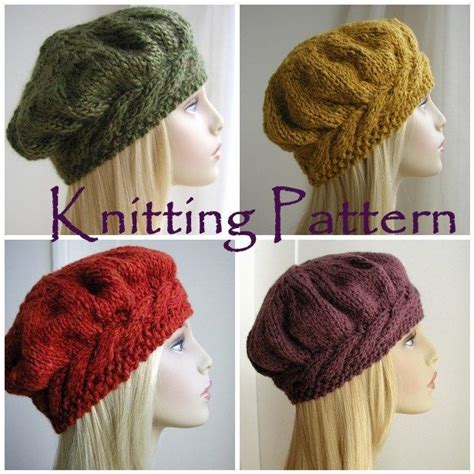Cable Beret Knitting Pattern Free 15 Knit Beret Hat Patterns The