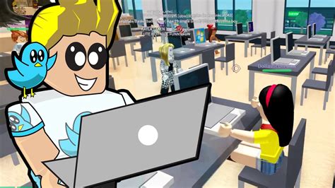 Roblox Robloxia University School Playing Games In Computer Class