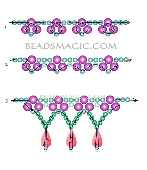 Free Pattern For Beaded Bridal Necklace Monica Beads Magic