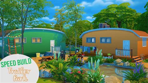 Trailer Park Part 1 The Sims 4 Speed Build Youtube