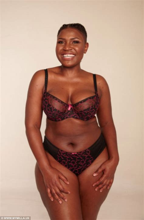 Nicole Kanjere With Size H Cup Breasts Launches Mymilla Plus Size Lingerie Company Daily Mail