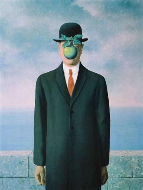 René Magrittes The Son Of Man 1964 Renemagritte Renémagritte