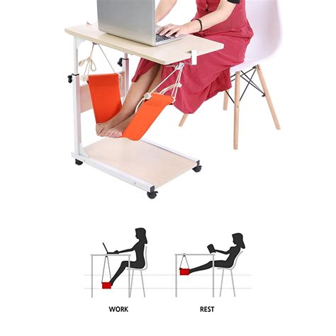 Lyumo Folding Home Office Feet Rest Stand Adjustable Desk Footrest