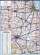 Map of Illinois roads and highways.Free printable highway map of Illinois