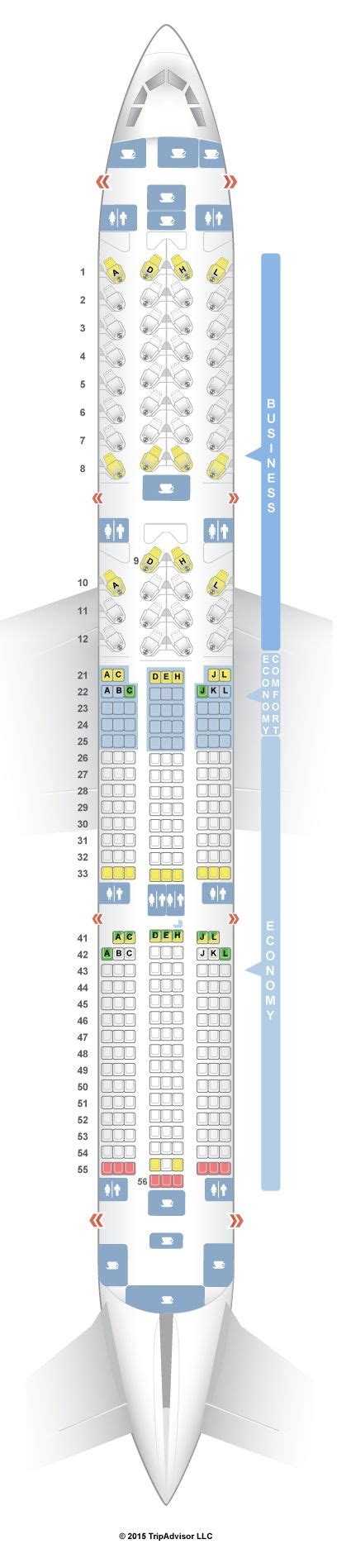 Seatguru Seat Map Finnair Airbus A350 900 350 Seatguru Map Airbus