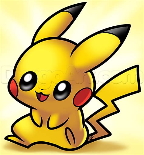 How To Draw Baby Pikachu Step By Step Pokemon Characters Anime Draw
