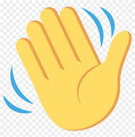Waving Hand Emoji Png Sign Free Transparent Clipart Clipartkey The Best Porn Website