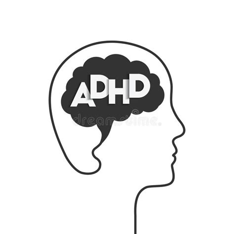 Adhd And Brain Concept Human Mind And Attention Deficit Hyperactivity