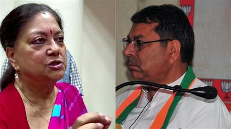 In Rajasthan Today Itll Be Bjp Vs Bjp As Vasundhara Rajes Bday Event Clashes With Party Stir