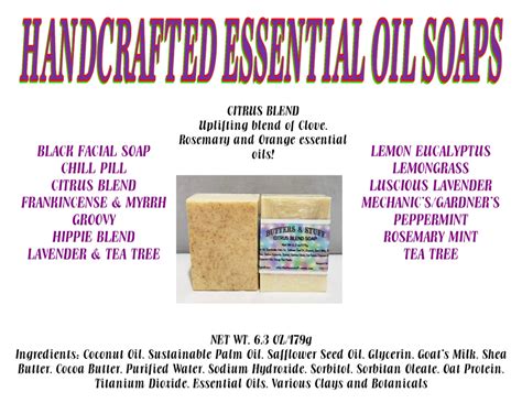Essential Oil Soaps Butters And Stuff Llc