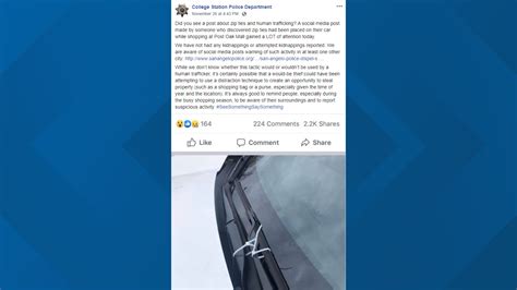 Police Responds To Viral Posts About Zip Ties Human Trafficking