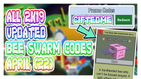 For even more such gaming and various codes in roblox like. *UPDATED APRIL* ALL NEW OP 2019 BEE SWARM SIMULATOR CODES ...