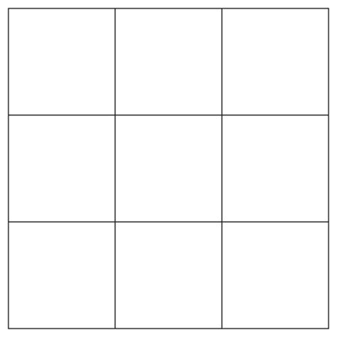 Download 3x3 Grid Png 3 By 3 Square Grid 9 Squares Grid Transparent