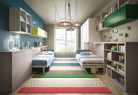 Nella collezione essedue ci sono tanti modelli tra cui scegliere: La camera per bambini salvaspazio composta da due letti ...