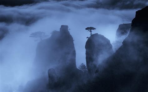 4544492 River Dark Mist Atmosphere Germany Landscape Nature