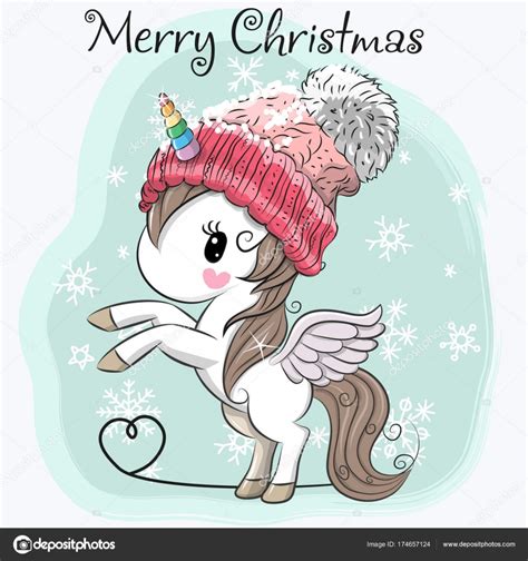 Cute Cartoon Unicorn In A Hat Stock Vector By ©reginast777 174657124