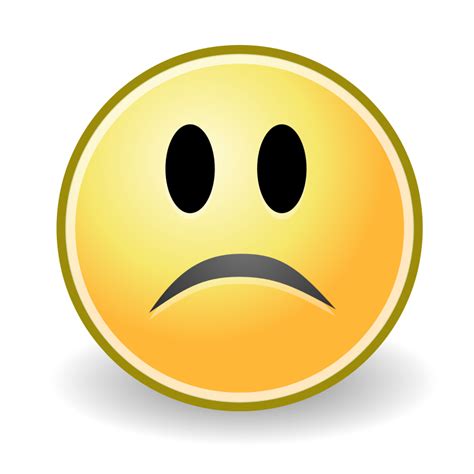 Sad Face Emoticon Png Clipart Best