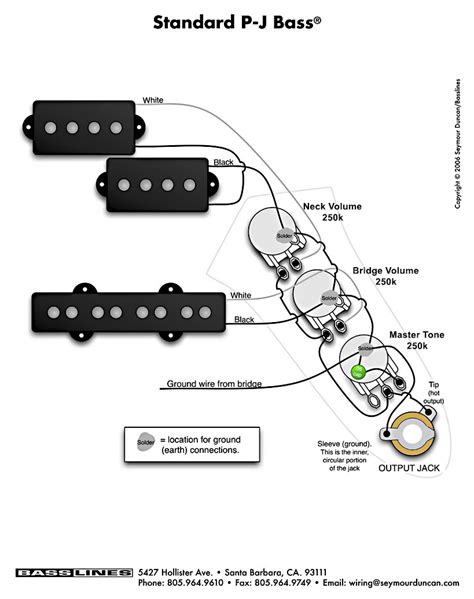 The world's largest selection of free guitar wiring diagrams. P J Bass | Pastrana Guitars