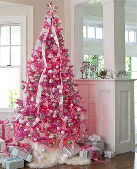 20 Awesome Pink Christmas Tree Ideas Homemydesign