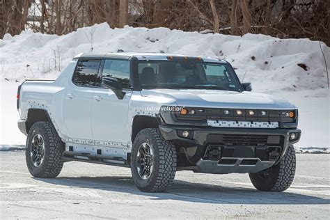 2022 Gmc Hummer Ev Pickup Truck Spied Testing Production Chassis Parts